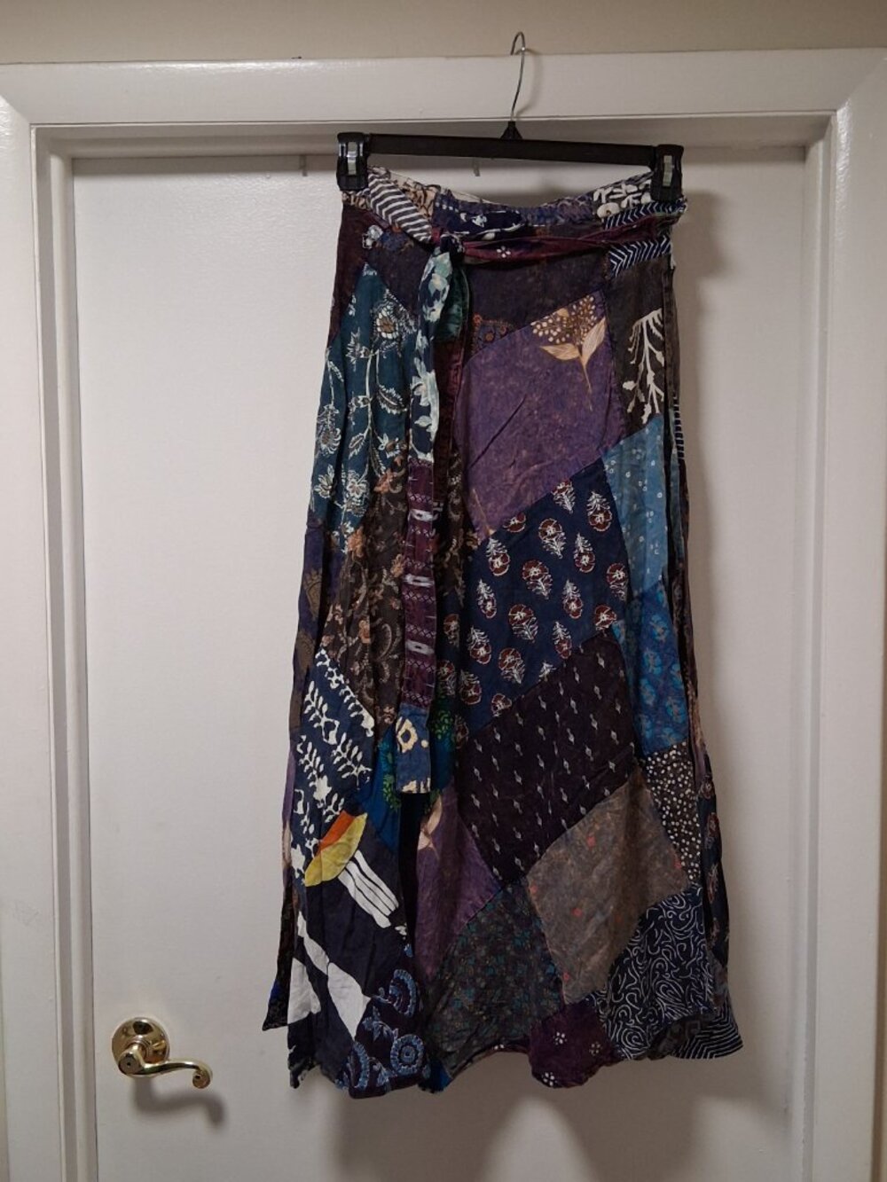 Jaded Gypsy Patchwork Wrap Maxi Skirt One Size NWT  #1